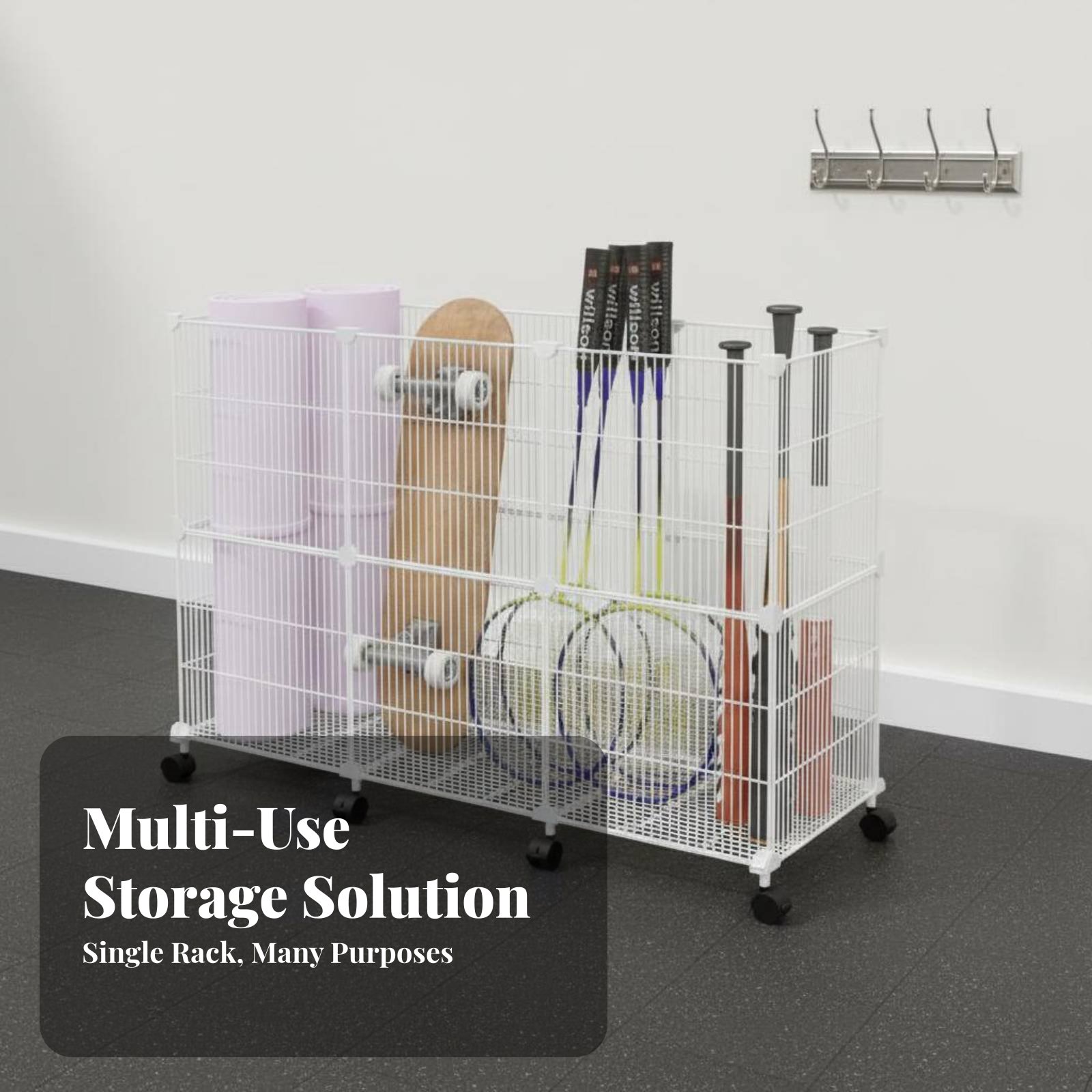 Sports Equipment Organizer Garage - Тележка для хранения спортивного инвентаря: Прочная,