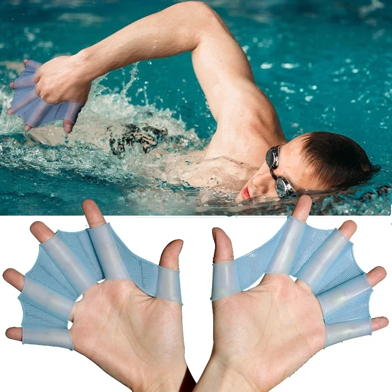 Sports Equipment 4 Year Old - Силиконовые ласты для плавания (перчатки-лопатки) для