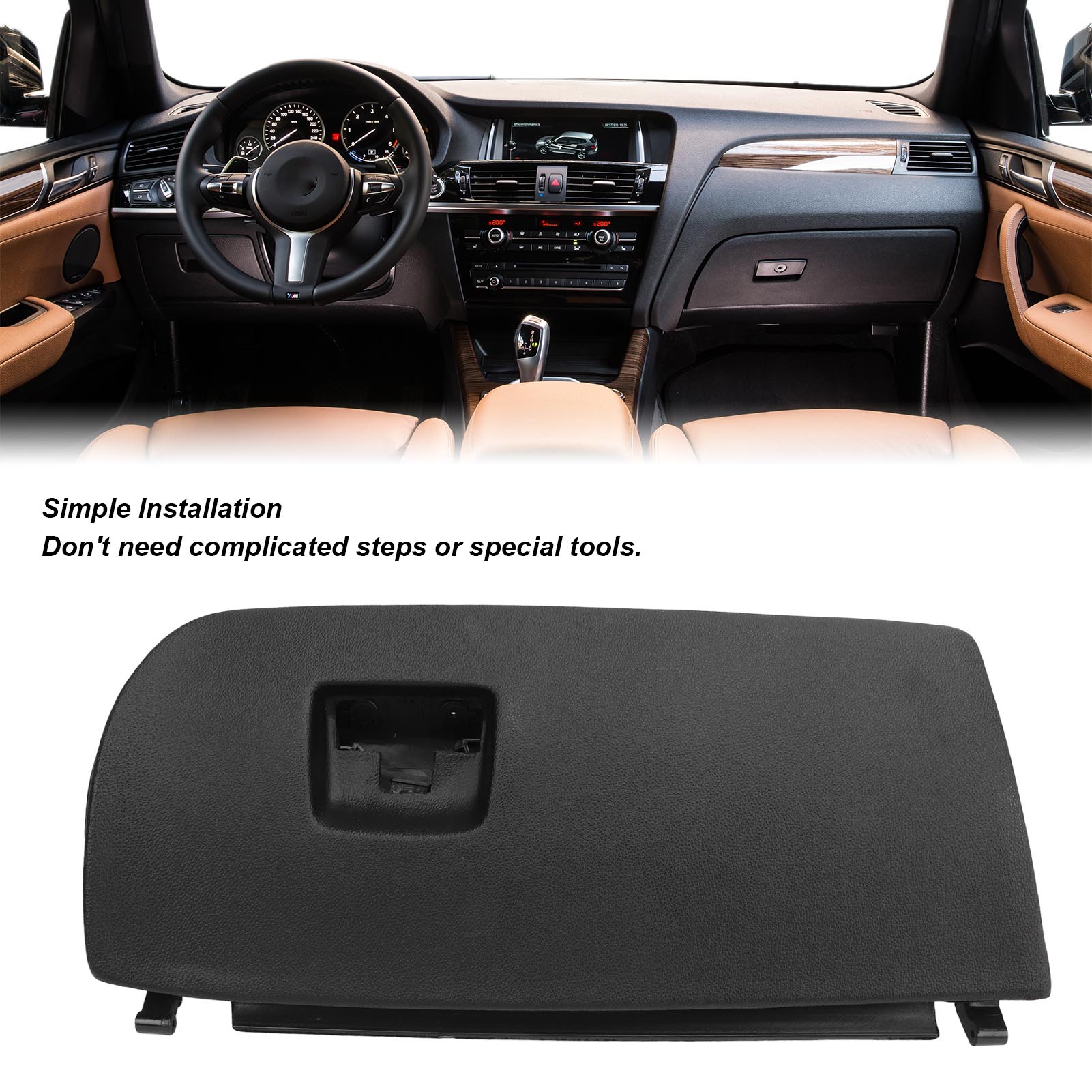 Sports Equipment Organizer Garage - Крышка автомобильного перчаточного ящика 51166839000, черная