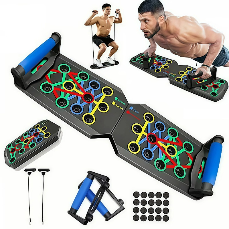 Sports Equipment Club - Складная доска для отжиманий с эластичными