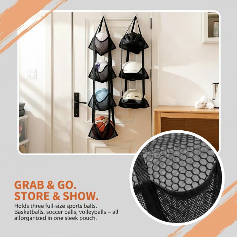 Настенная сетчатая сумка для х – обзор и цена Sports Equipment Organizer Garage