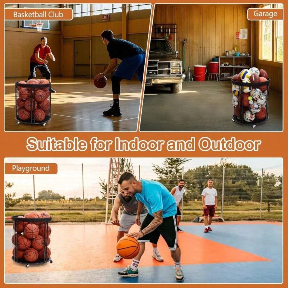 Прочный контейнер-тележка для  – обзор и цена Sports Equipment Organizer Garage