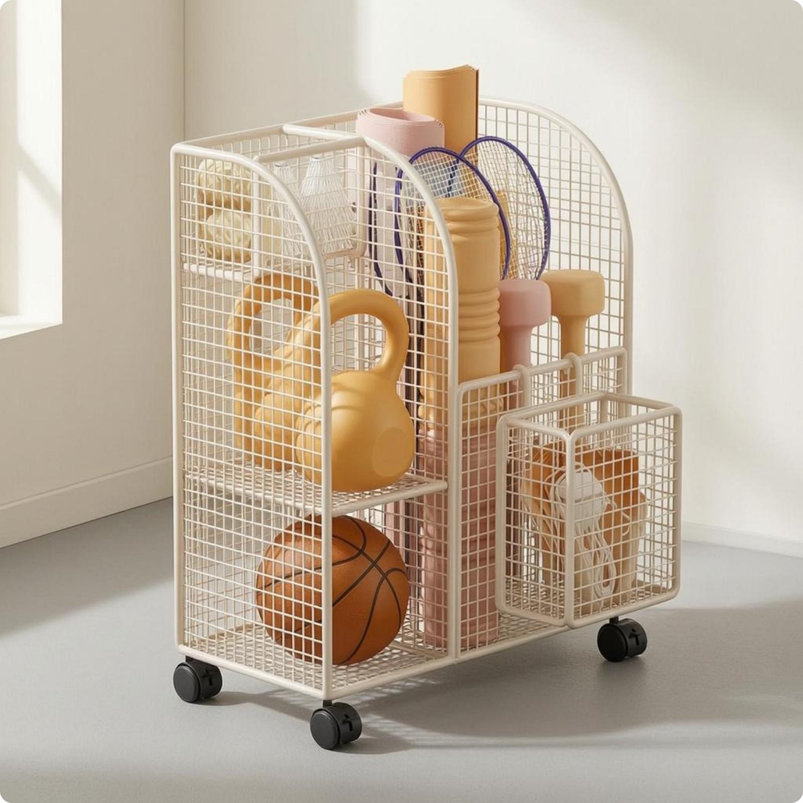 Многосекционная металлическая  – обзор и цена Sports Equipment Cart